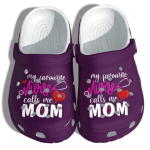 Nurse Mom Shoes Crocs Clog  My Favourite Nurse Call Me Mom Shoes Gifts Nurse Mothers Day